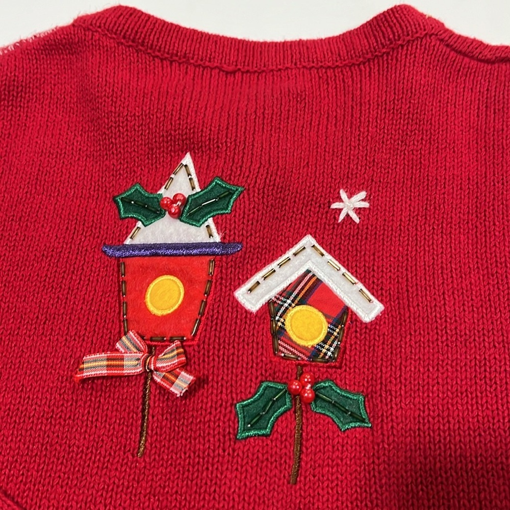 White Stag - L, red/blue, holiday, snowman sweater - Picture 9 of 11